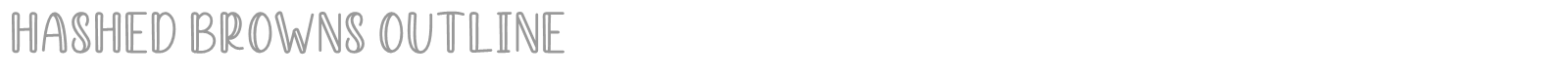 Hashed Browns font preview